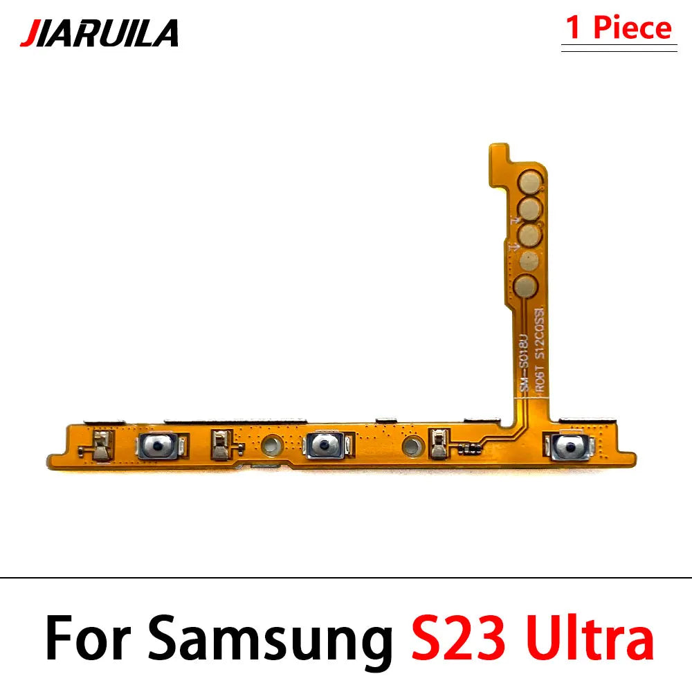 10Pcs, Volume Button Power Switch On Off Button Flex Cable For Samsung S20 S21 S22 S23 S24 Plus Ultra Fe Samsung phone repair parts