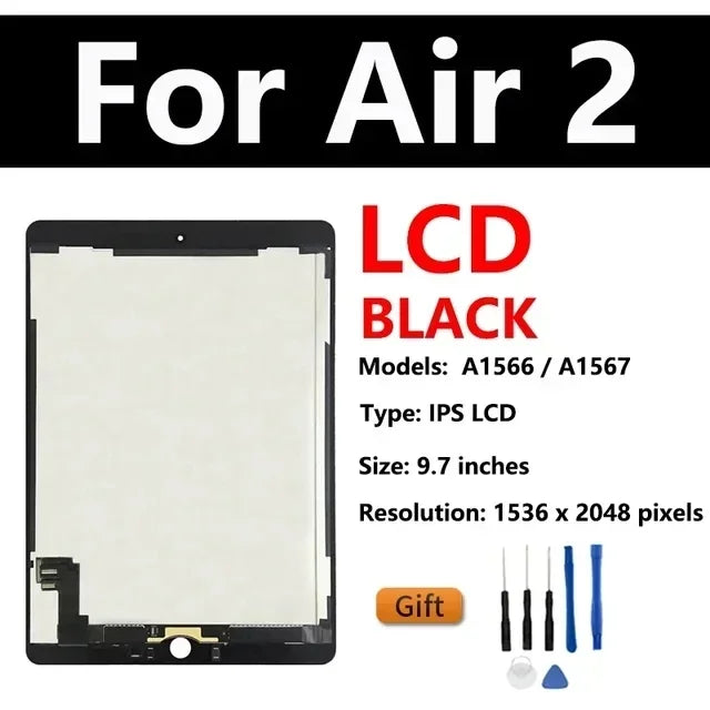 9.7" OEM LCD For Apple iPad Air 2 iPad 6 A1566 A1567 Touch Screen Digitizer Glass Assembly Replacement For iPad 6 Air2  iPad repair parts