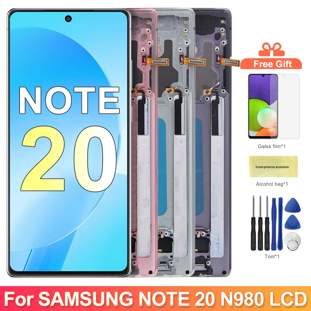 LCD For Samsung Galaxy Note20 N980F N980F/DS Lcd Display Digital Touch Screen for Samsung Galaxy Note 20 LCD Screen Assembly Samsung phone repair parts