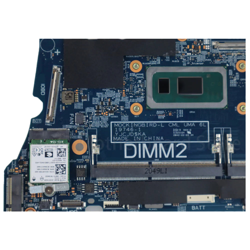 19746-1 Laptop Motherboard For Dell Latitude 3410 3510 With CPU I3-10110U I5-10210U I7-10510U Dell laptop repair parts