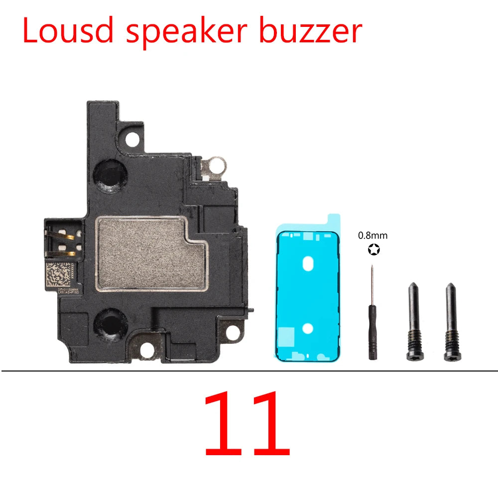 1set Loud Speaker Flex Cable For iPhone 14 13 12 11 15 Pro Max Plus Mini LoudSpeaker Ringer Buzzer Replacement Parts iPhone phone repair parts