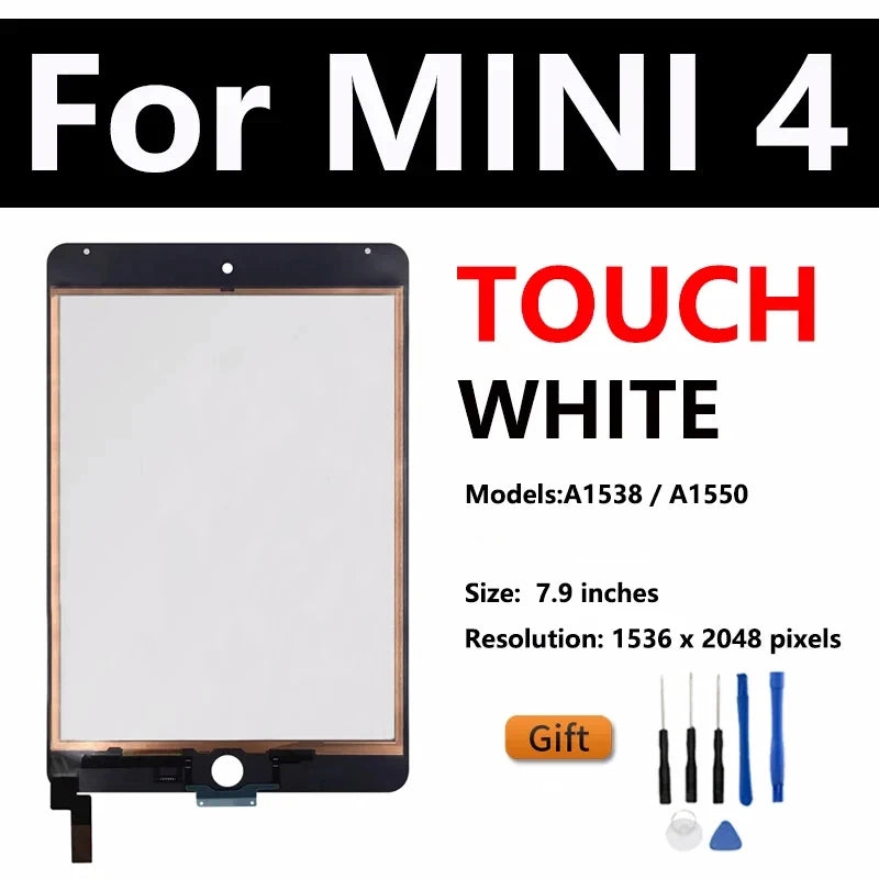 OEM LCD For APPLE iPad Mini 4 5 2015 2019 4th A1538 A1550 A2124 A2126 Display Touch Screen Digitizer Panel Assembly Replacement  iPad repair parts