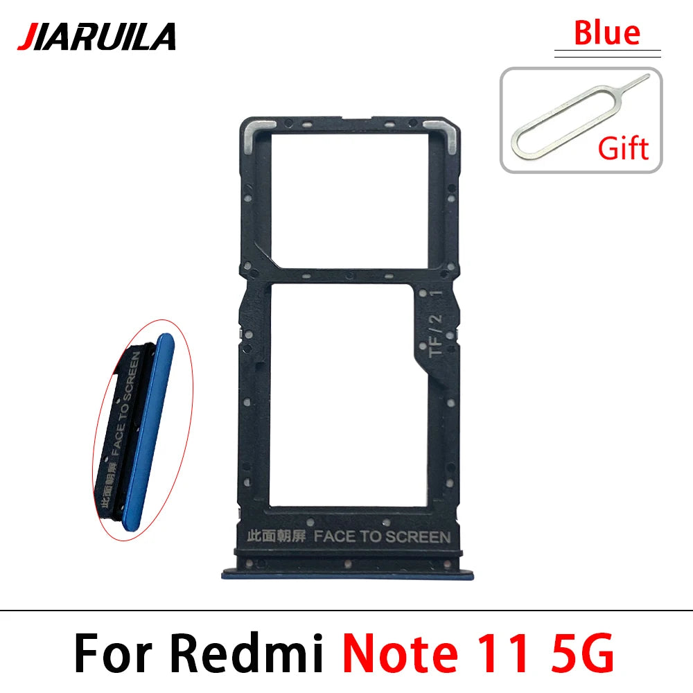 SIM Card Tray Slot Holder Adapter Accessories For Xiaomi Redmi Note 11 11s Pro Plus 4G 5G  Xiaomi  Xiao mi phone repair parts