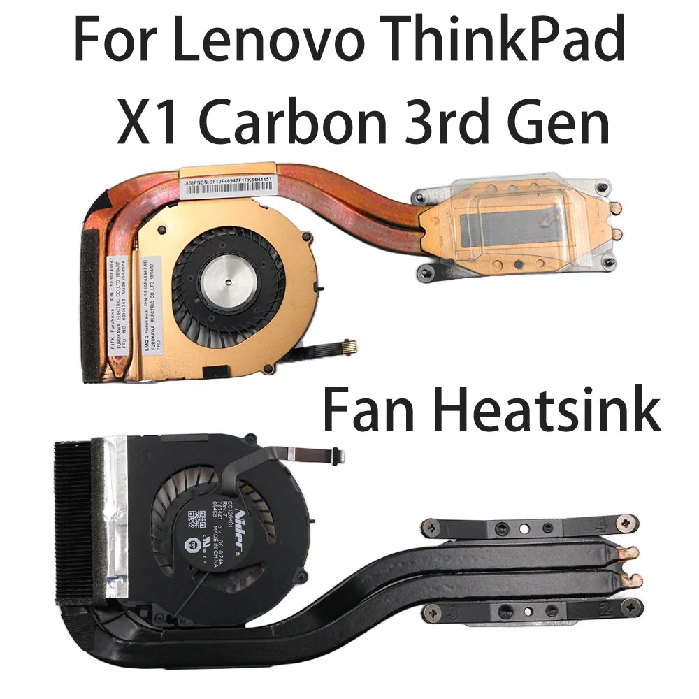 Original For Lenovo ThinkPad X1 Carbon 3rd Gen Laptop Fan Heatsink CPU Cooler Cooling Fan FRU:00HN743 Lenovo laptop repair parts