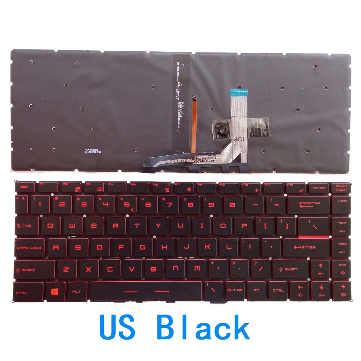 US Russian Spanish Backlit Keyboard For MSI GF63 8RC 8RD MS-16R1 MS-16R4 GF65 Thin 9SD 9SE 10SD 10SE MS-16W1 GS65 GS65VR MS-16Q1 MSI laptop repair parts