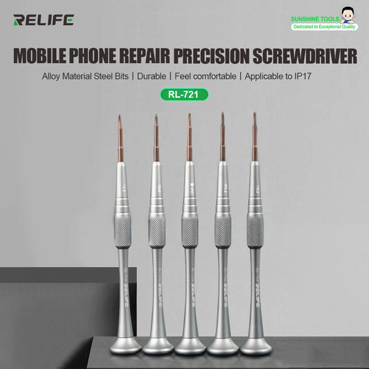 RELIFE RL-721 Precision Screwdriver Supports IP17 for Repairing Mobile Phones Strong Magnetic Adsorption Hand Tool Sets Professional Repair Tools