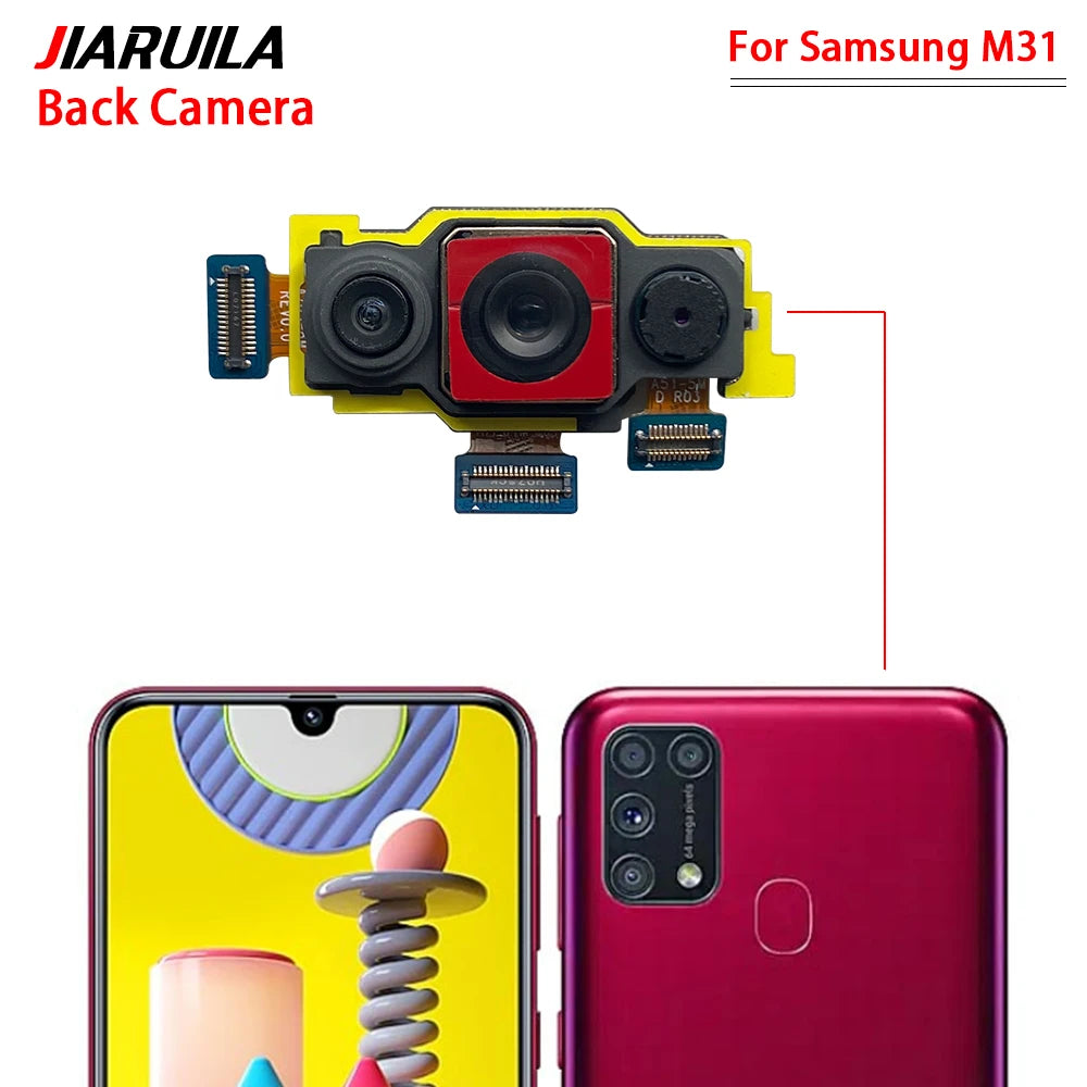 For Samsung M30 M13 M23 M53 M31 M32 M62 4G 5G Front Camera Flex With Back Rear Camera Module Flex Cable Samsung phone repair parts