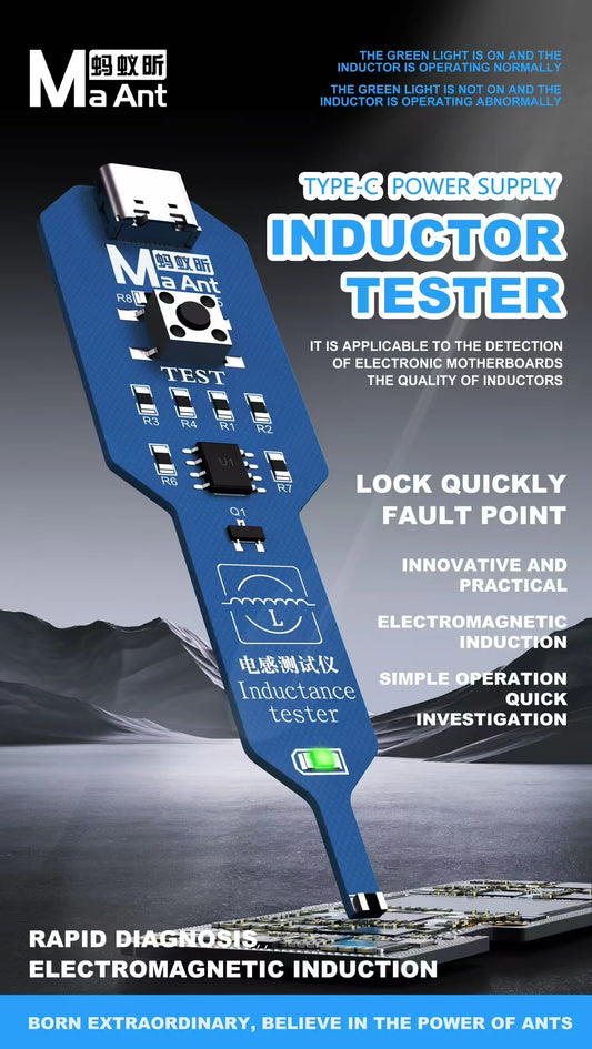 MaAnt Inductance Tester For Mobile Phone Maintenance Motherboard Circuit Electromagnetic Induction Tester Troubleshooting Points Professional Repair Tools