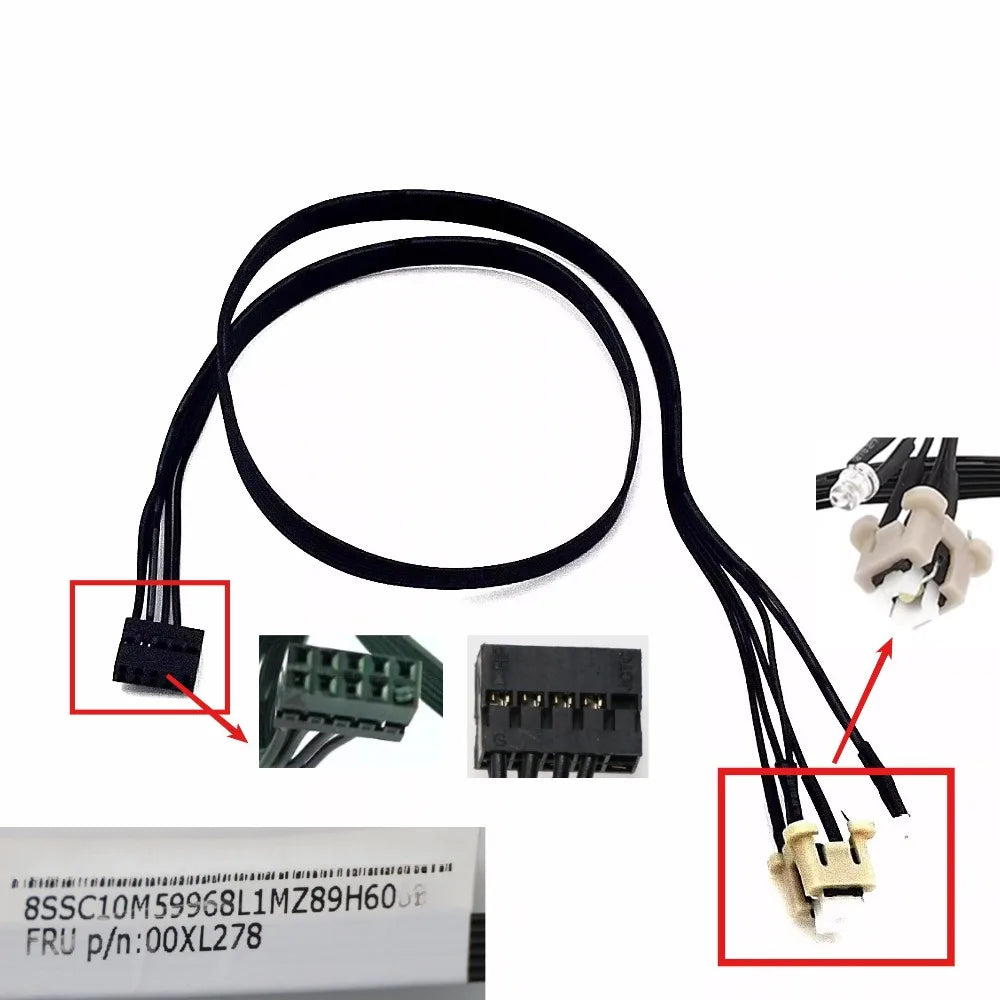 0XL278 00XL278 Power Reset Switch Led Button cable for Lenovo ideacentre 720-18IKL /18ASU /18ICB/18APR 510A pro 310A 380mm  Lenovo laptop repair parts
