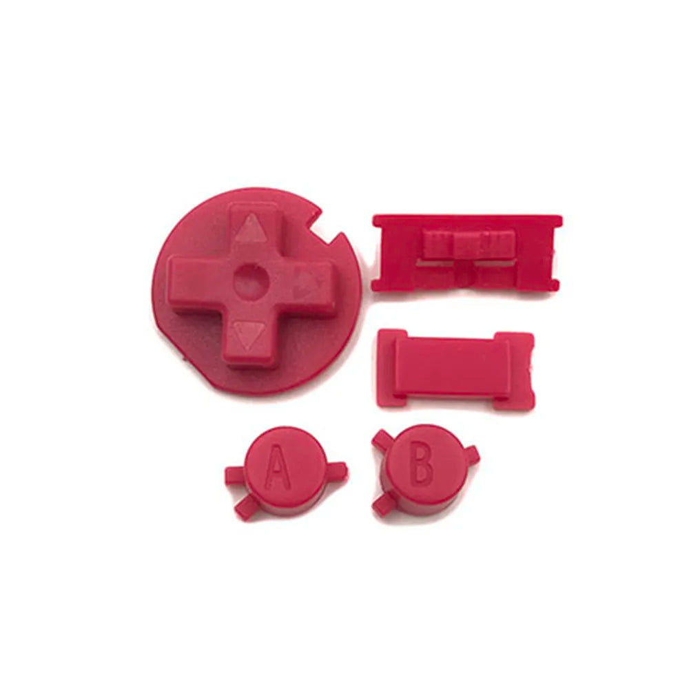 1-10sets For GBC Plastic Power ON OFF Buttons Keypad A-B D-pad Game console repair parts