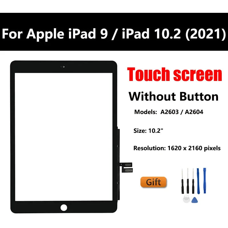 LCD Touch Screen For Apple iPad 7 8 9 iPad 10.2 2019 2020 2021 A2197 A2270  Assembly Digitizer Front Glass Display Panel Replace  iPad repair parts