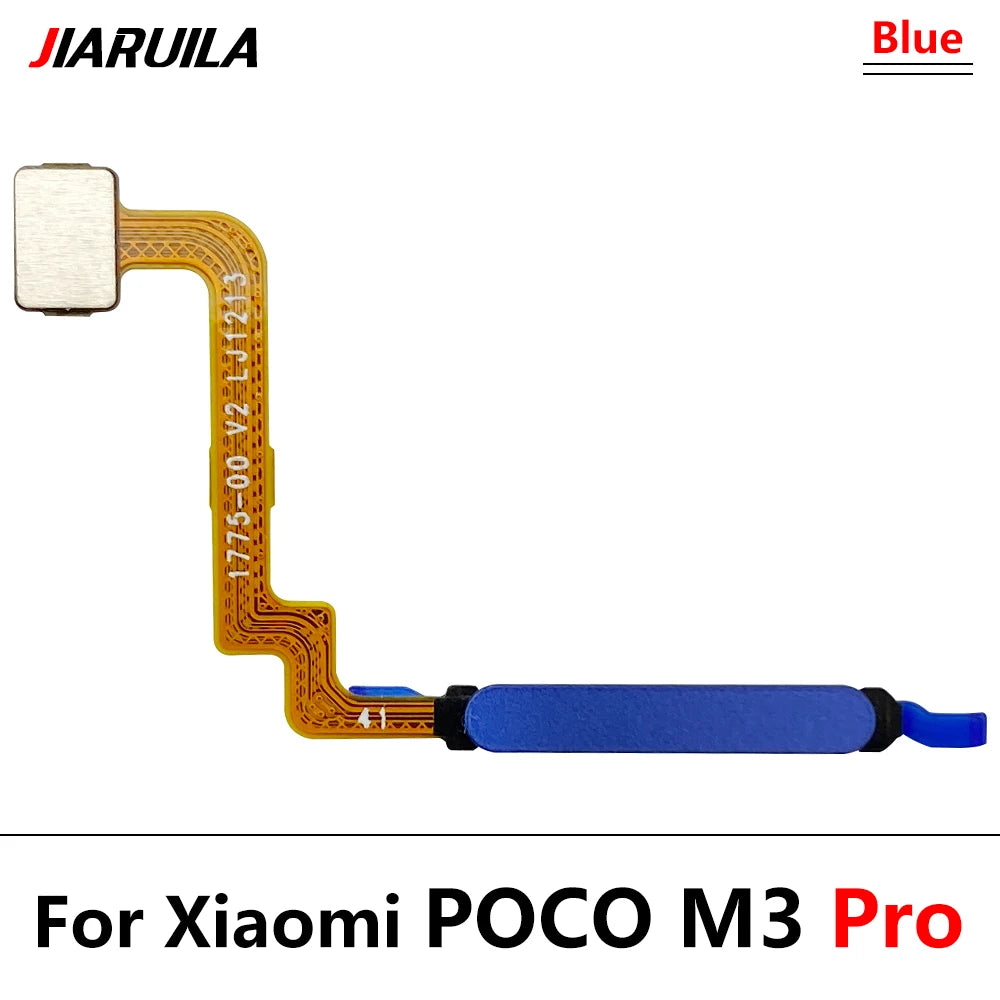 New For Xiaomi Poco M3 Pro / For Redmi Note 10 5G Home Button FingerPrint Touch ID Sensor Flex Cable Replacement Parts  Xiaomi  Xiao mi phone repair parts