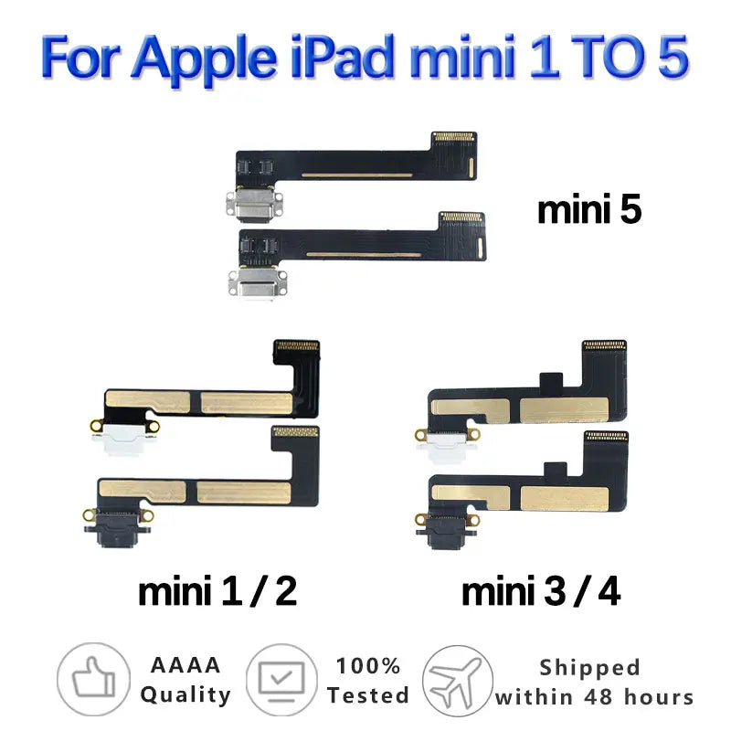 USB Charging Port Cable For Apple Ipad Mini 1 2 3 4 5 Mini2 Mini3 Mini4 Mini5 Mini6 Charger Dock Connector Flex Board Module  iPad repair parts