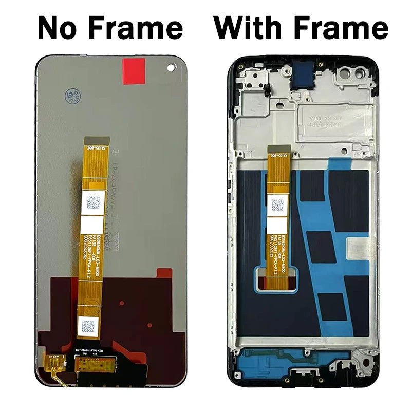 6.5" Tested A72 4G Screen Replacement for Oppo A72 CPH2067 Lcd Display Touch Screen Digitizer Assembly with Frame  Oppo phone repair parts
