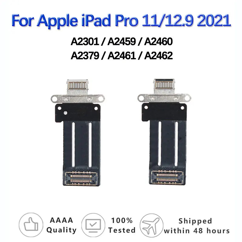Charging Port For Apple iPad Pro 11 3rd Gen / Pro 12.9 5th Gen USB Charging Dock Socket Plug Connector Charge Board Flex Cable  iPad repair parts