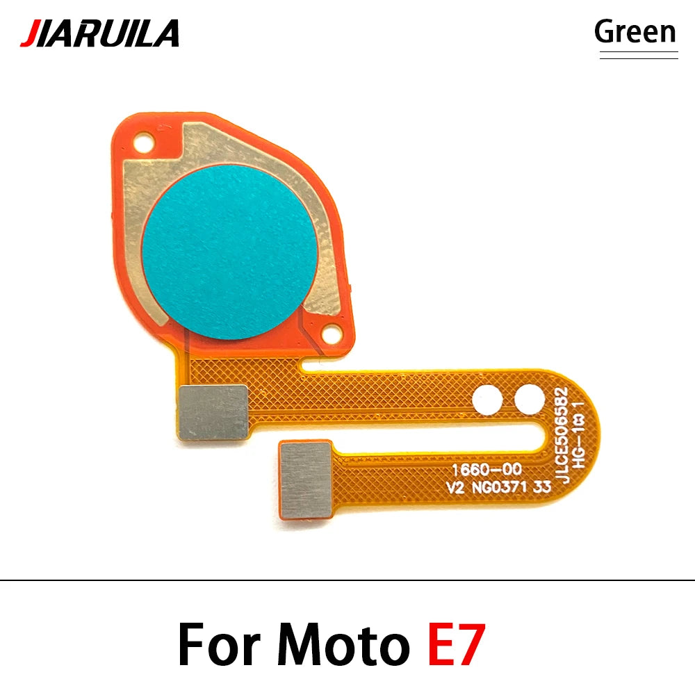 10Pcs/Lot, Home Button FingerPrint Touch ID Sensor Flex Cable For Motorola Moto E20 E32 E40 E6s E7 Plus Power Motorola phone repair parts