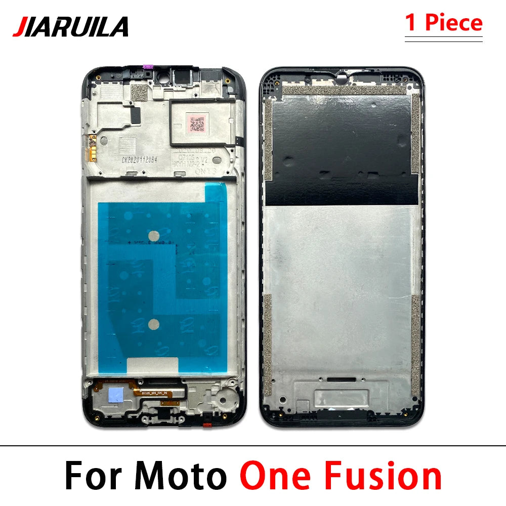 New For Motorola Moto One Action Visoin Fusion Plus Hyper Macro Front Housing LCD Display Bezel Middle Frame Motorola phone repair parts