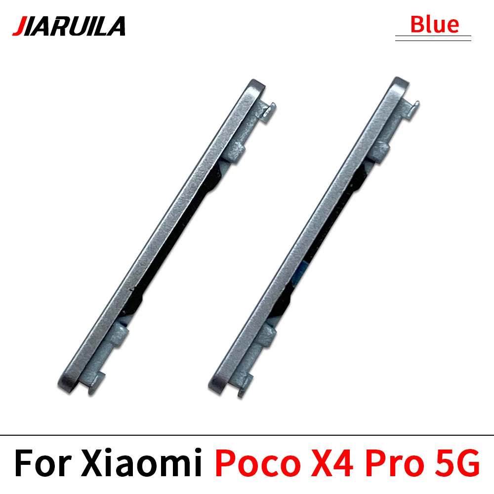10Pcs/Lot, Side Keys Key Power and Volume Buttons For Xiaomi Poco X4 X5 X6 Pro 5G Replacement Parts  Xiaomi  Xiao mi phone repair parts