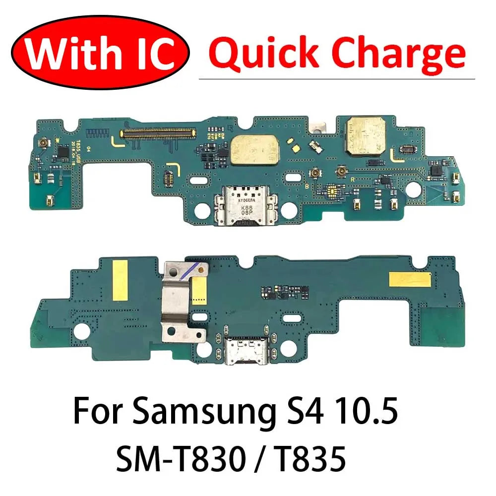 For Samsung Tab S4 10.5 SM-T830 T835 T830 USB Charging Port Mic Microphone Dock Connector Board Flex Cable Samsung phone repair parts