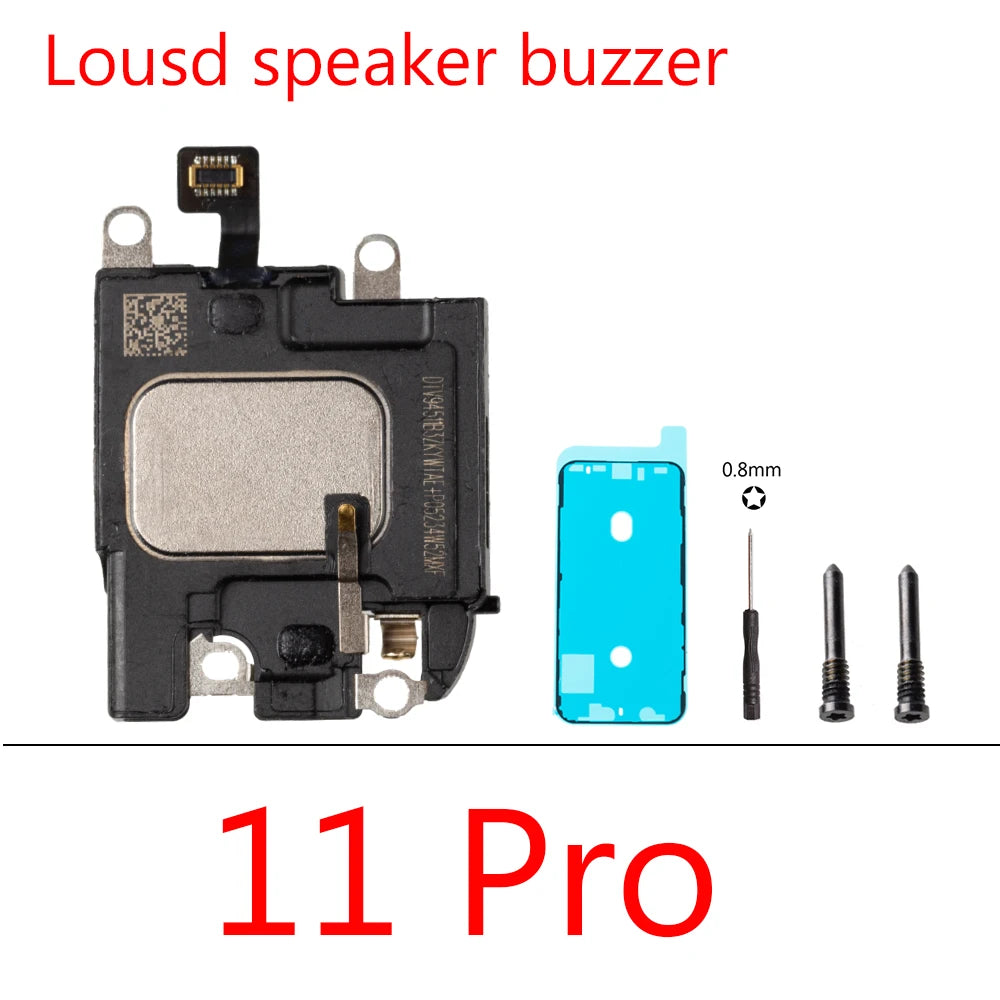 1set Loud Speaker Flex Cable For iPhone 14 13 12 11 15 Pro Max Plus Mini LoudSpeaker Ringer Buzzer Replacement Parts iPhone phone repair parts