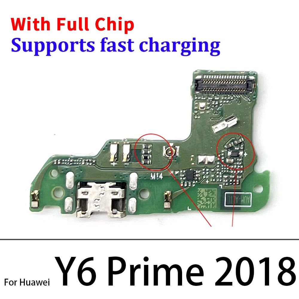 Dock Connector USB Charger Charging Port Board Flex Cable For Huawei Y5 Y6 Y7 Y9 Prime 2017 2018 2019 Y6s Y6P Y7P Y8s Y8P Y9s Huawei phone repair parts