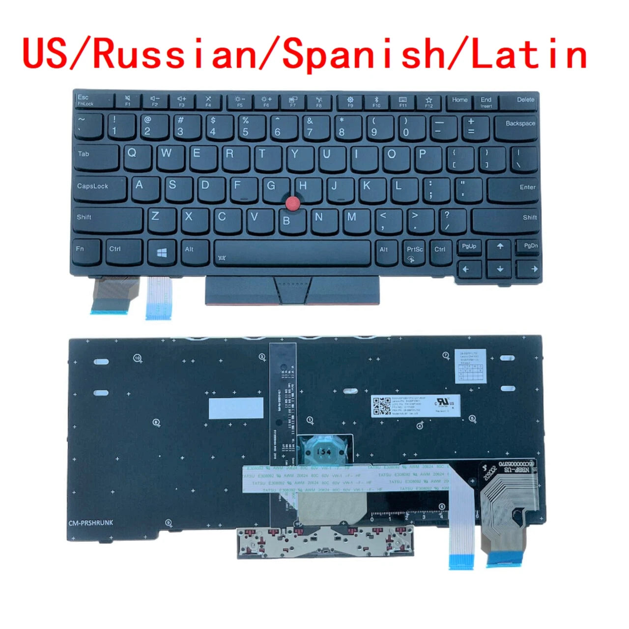 US Russian Spanish Latin Backlit Keyboard For Lenovo Thinkpad X280 A285 X395 X390 /L13 gen 1 L13 Yoga gen 1/X13 Gen 1/L13 gen 2 Lenovo laptop repair parts