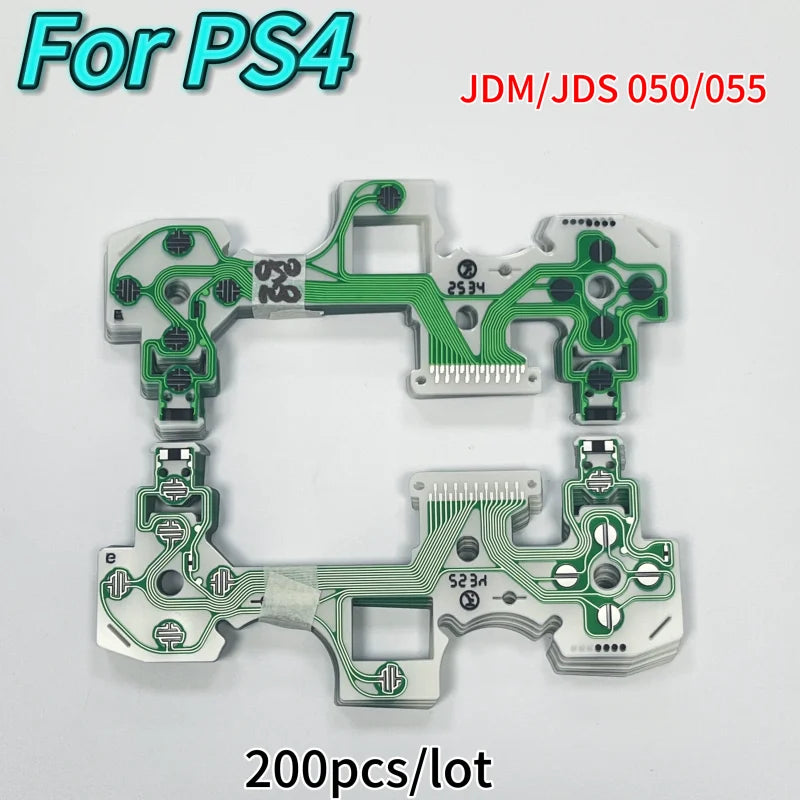 200pcs/lot Original for Ps4 DualShock JDS JDM 050 055 Game Pad Controller FilmConductive Film Keypad Conductive Button Replace Game console repair parts