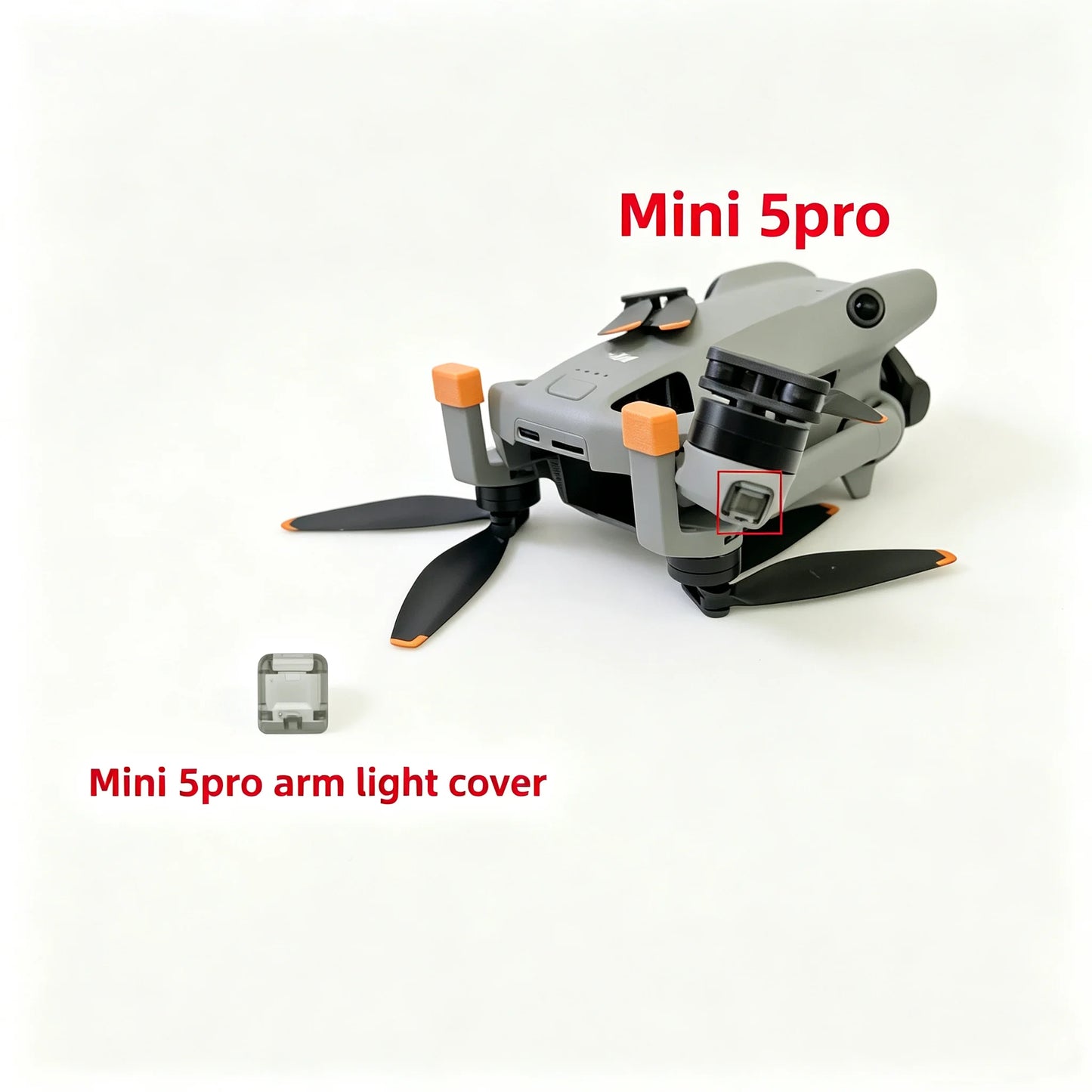 New MINI5PRO Motor Arm Flash Light Cover Shell for DJI Mini 5pro Mini5pro Repair Part DJI repair parts
