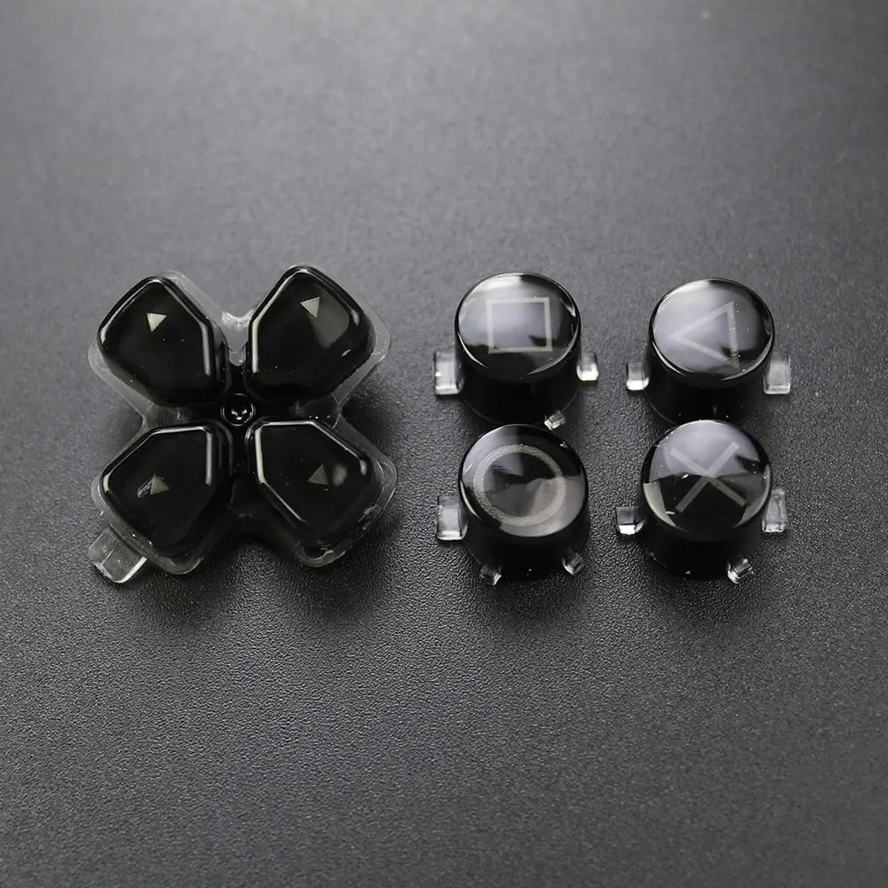 1Set For PS5  V1 V2 V3 Controller Gamepad Crystal Button A B X Y D Pad Cross Direction Function Key Replacement Game console repair parts