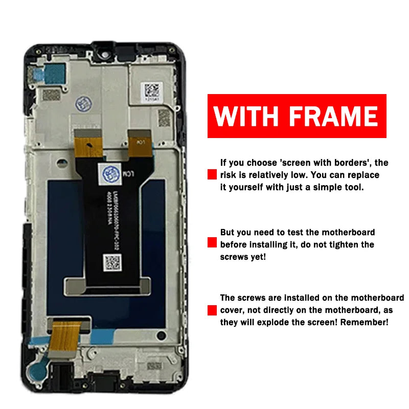 6.6" IPS LCD For ZTE Nubia Neo 5G LCD Display Screen Touch Panel Digitizer 8150N Display With Frame TCL phone repair parts