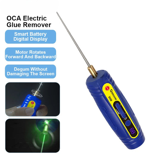 MECHANIC IR12 OCA Electric Glue Remover Machine Multifunctional Speed Regulation LED Lighting Grinder Phone Screen Cleaning Tool Professional Repair Tools