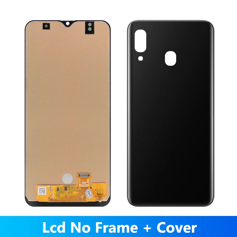 A20 Display Screen With Frame, for Samsung Galaxy A20 A205F/DS A205G/DS Lcd Display Touch Screen Digitizer Assembly Replacement Samsung phone repair parts