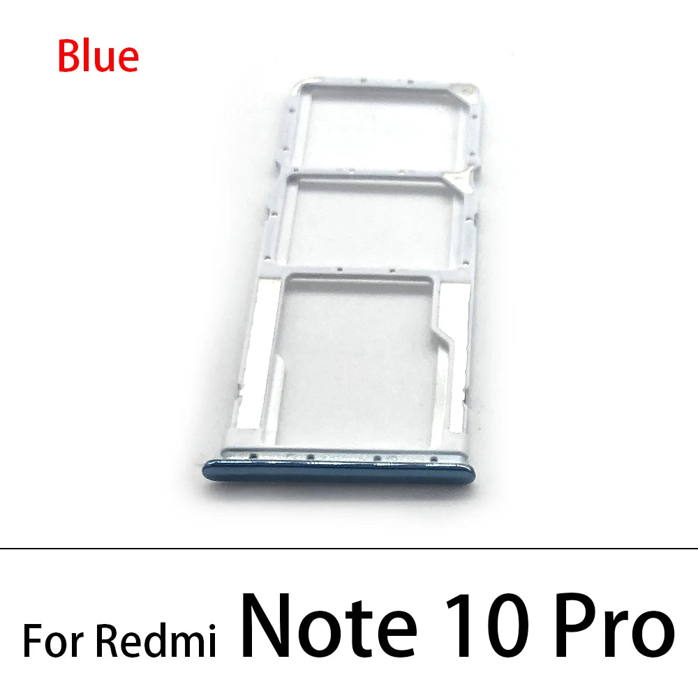 New SiM Card Tray For Xiaomi Redmi Note 10 10s Pro 5G SIM Card Slot SD Card Holder Adapter Replacement Parts  Xiaomi  Xiao mi phone repair parts