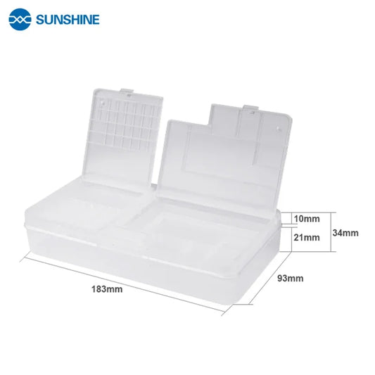 SUNSHINE SS-001A Multi Functional Mobile Phone Repair Storage Box for Mobile Phone Repair Accessories Parts and Board Professional Repair Tools