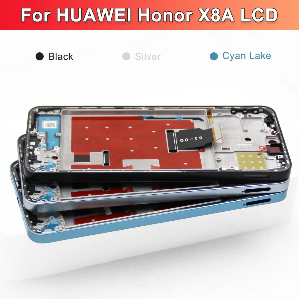 6.7'' For Honor X8a LCD CRT-LX1 CRT-LX2 CRT-LX3 Display With FrameTouch Screen Digitizer Assembly for honor x8a  LCD Screen Honor phone repair parts