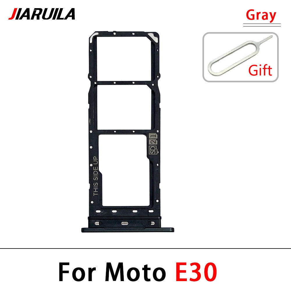 New For Motorola Moto E6i E20 E30 E40 E32 Edge 20 Pro SIM Card Slot SD Card Tray Holder Adapter Motorola phone repair parts