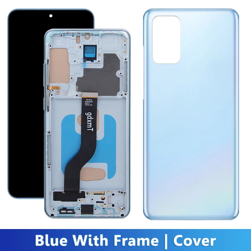 S20 Plus For Samsung Tested S20+ G985 G985F G985F/DS Display LCD Touch Screen Digitizer Assembly Replacement With Frame Samsung phone repair parts