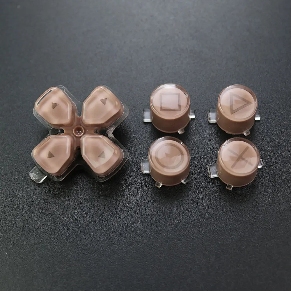 1Set For PS5  V1 V2 V3 Controller Gamepad Crystal Button A B X Y D Pad Cross Direction Function Key Replacement Game console repair parts