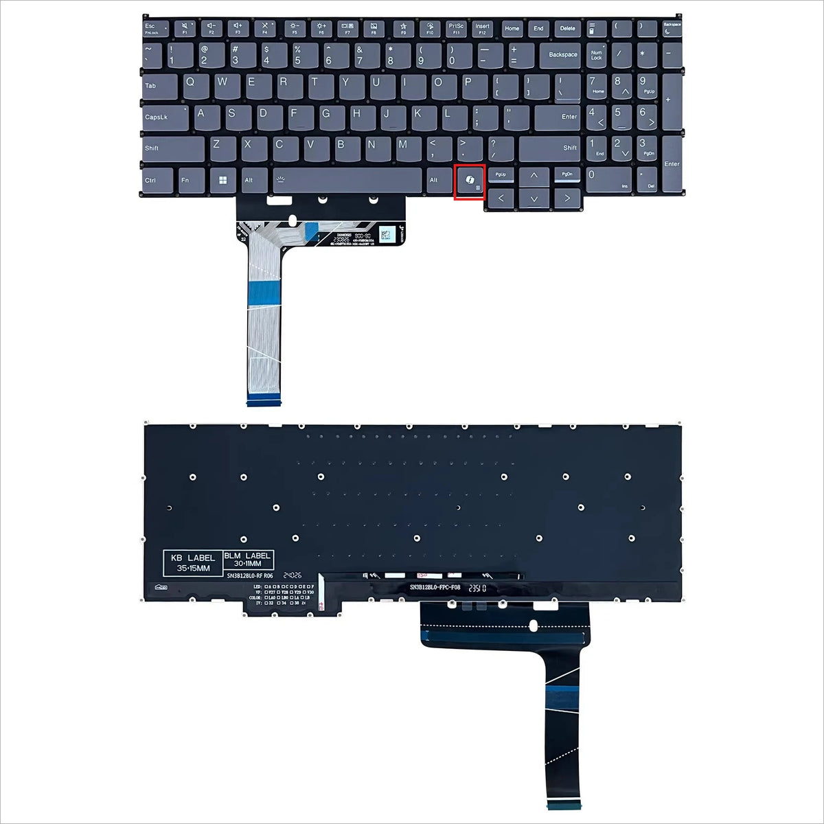 Upper case keyboard for Lenovo ThinkBook 16 G6 G7 IRL IML C shell topcase palmrest keybooard cover touchpad Lenovo laptop repair parts
