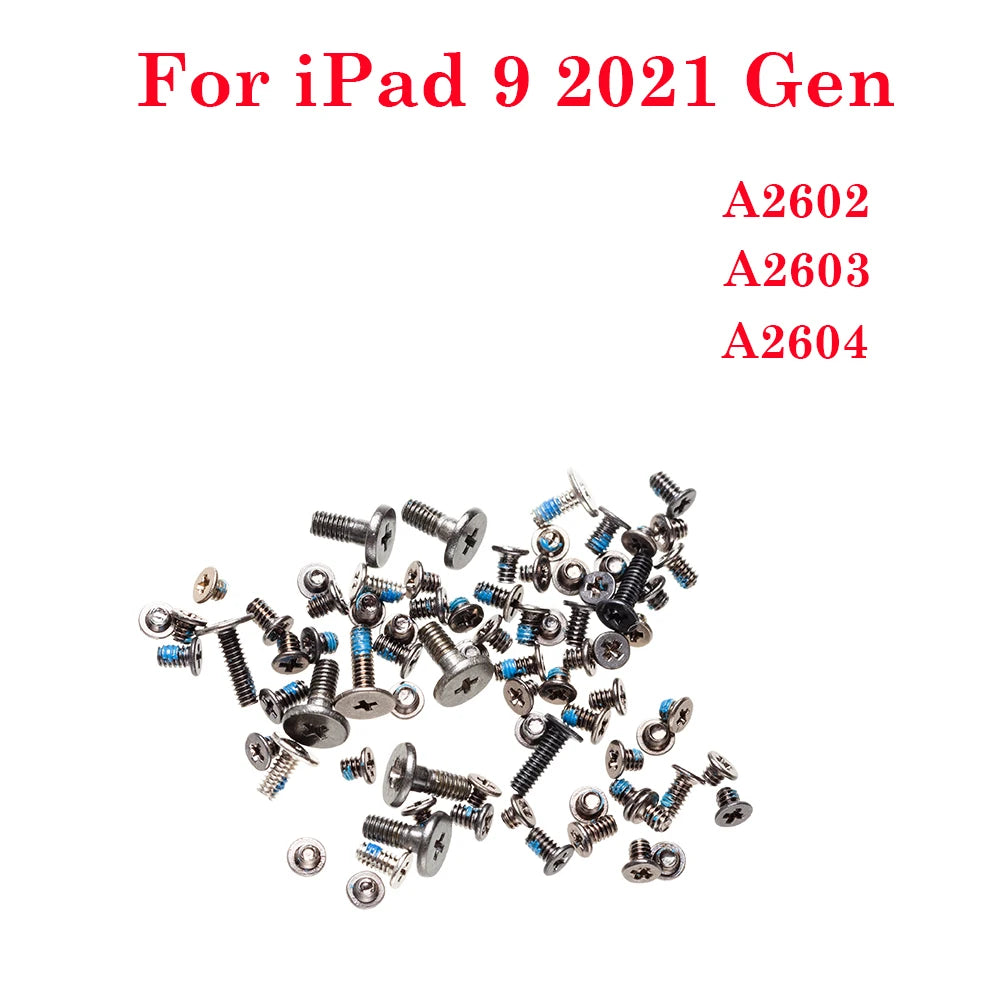 Inner Accessories Bottom Bolt Full Screw Set For iPad 2 3 4 5 6 7 8 9 10 5th 6th 7th 8th 9th 2017 2018 2019 2020 2021 Air 1 2 iPad tablet repair parts