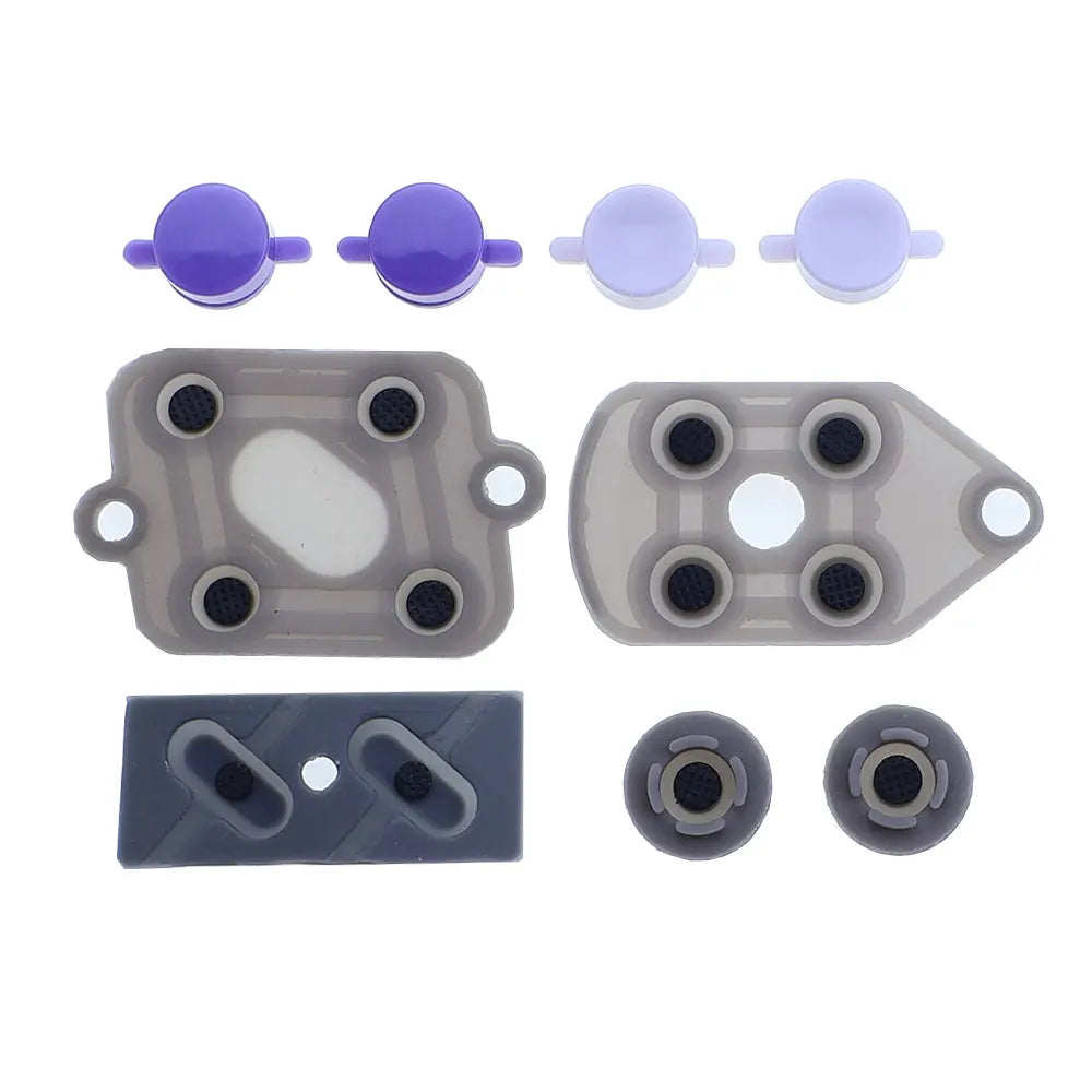 Replacement Rubber Conductive Button Silicone Pads For SNES Super NES SFC Controller Plastic A B X Y Buttons Game console repair parts