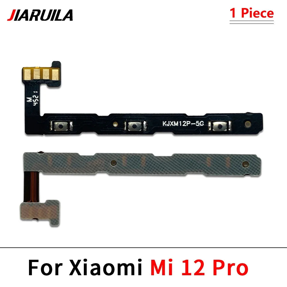 50Pcs, Power On Off Volume Side Button Key Flex Cable For Xiaomi Mi 11 11T 12 12T 12s 13 14 Pro Lite 12s Ultra  Xiaomi  Xiao mi phone repair parts