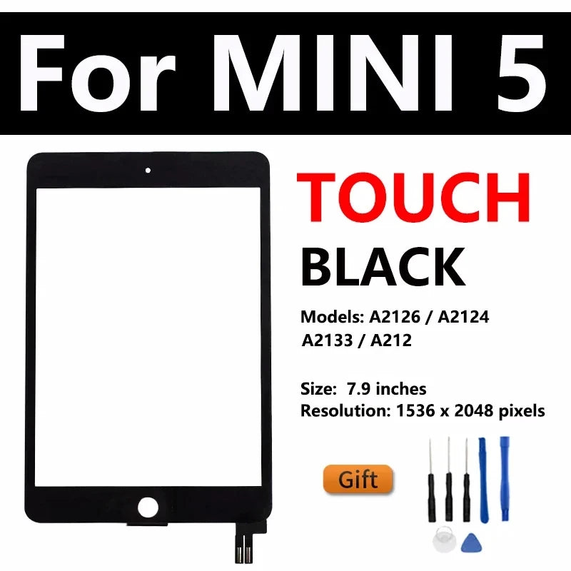 OEM LCD For APPLE iPad Mini 4 5 2015 2019 4th A1538 A1550 A2124 A2126 Display Touch Screen Digitizer Panel Assembly Replacement  iPad repair parts
