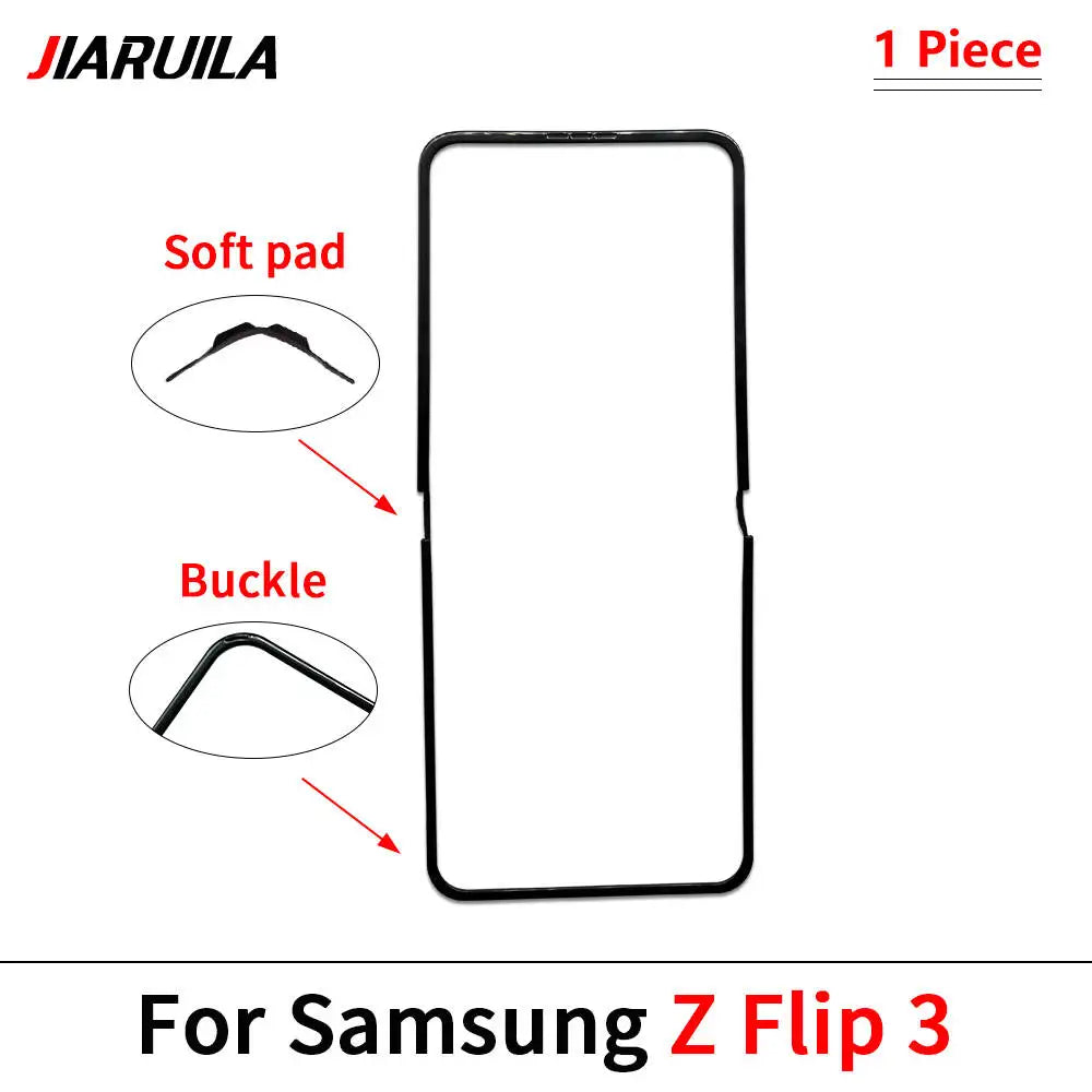 Front Screen Stand Middle Bezel Frame LCD Display Bracket Plastic Hoder For Samsung Z Flip 3 4 5 F731 F721 F711 Samsung phone repair parts