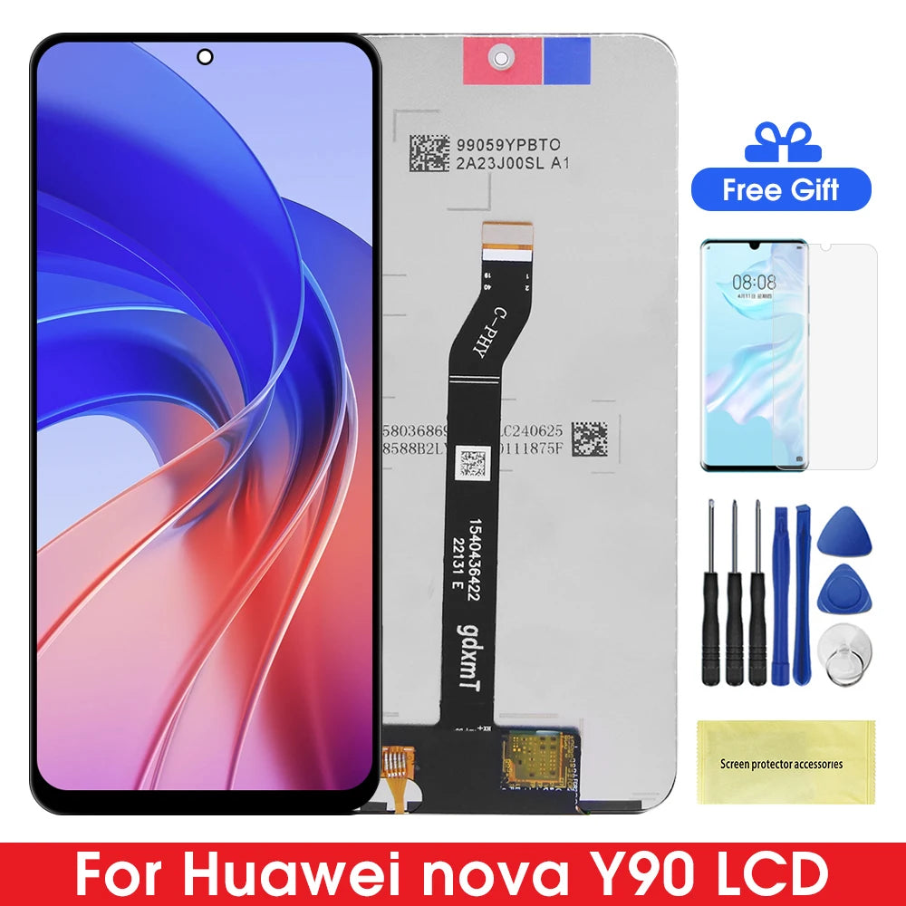 New Y90 LCD For Huawei Nova Y90 CTR-LX2 Screen Display LCD+Touch Panel Digitizer Frame For NovaY90 CTR-LX1 LCD Assembly HUAWEI phone repair parts