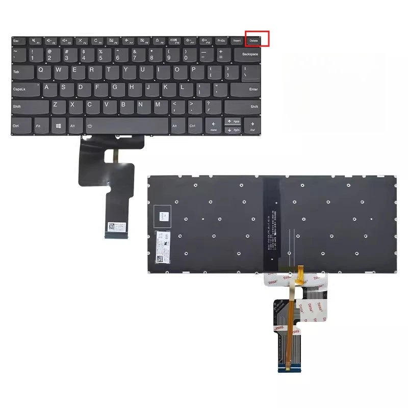 Upper case keyboard for Lenovo Xiaoxin 14 2019 Keyboard S340-14 S340-14IML topcase palmrest keyboard touchpad bottom cover Lenovo laptop repair parts