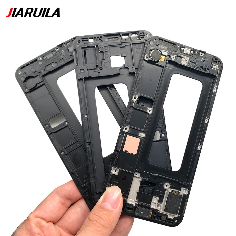 10Pcs, Front Housing LCD Display Frame For Samsung  J4 Prime J4 Core J6 Plus J610 J7 2017 Housing Middle Frame Bezel Plate Cover Samsung phone repair parts