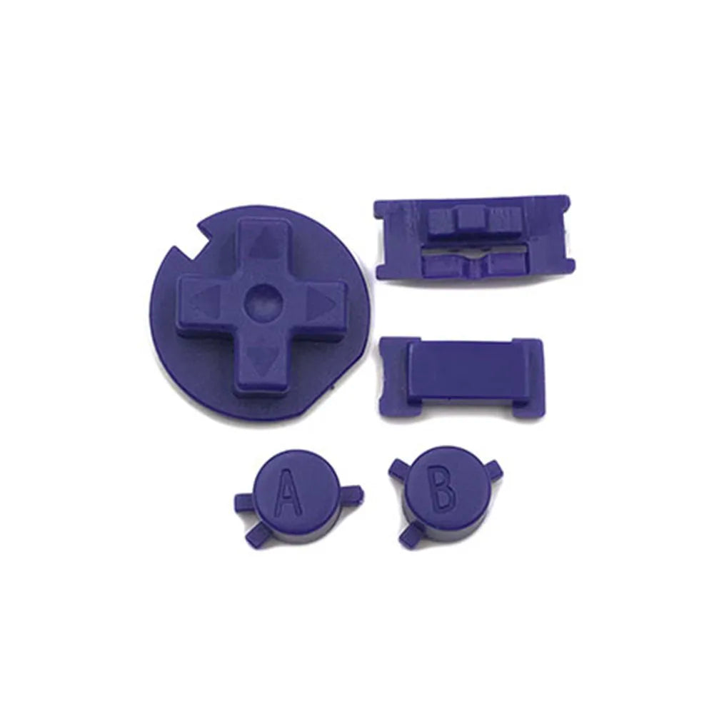 1-10sets For GBC Plastic Power ON OFF Buttons Keypad A-B D-pad Game console repair parts