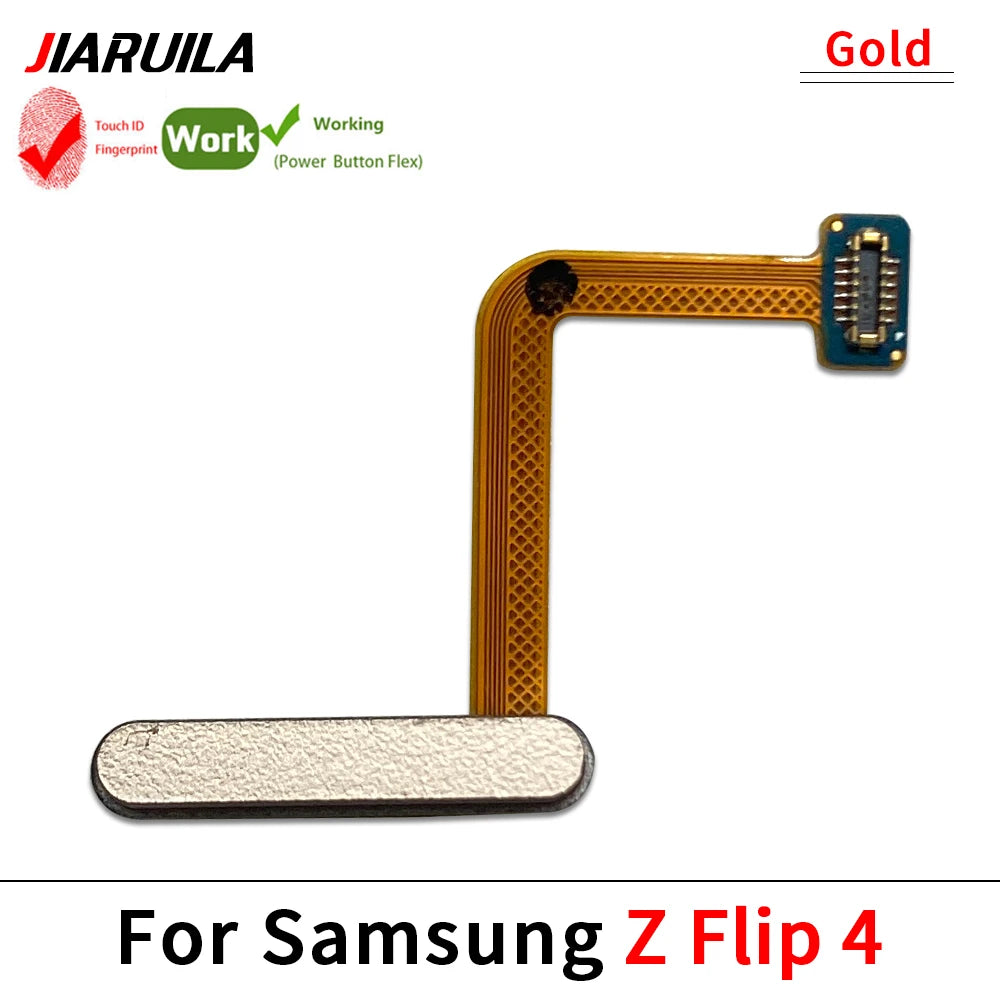 Fingerprint Home Button Fingerprint Menu Return Key Recognition Sensor Flex Cable For Samsung Z Flip 3 4 5 5G Samsung phone repair parts