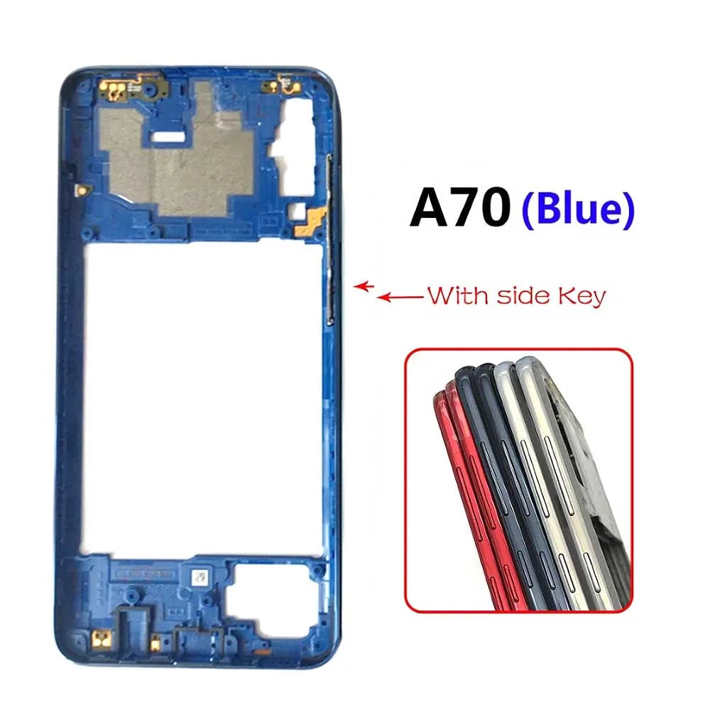 10Pcs/Lot, Middle Frame Bezel Middle Plate For Samsung A20 A30 A50 A70 Replacement parts Samsung phone repair parts